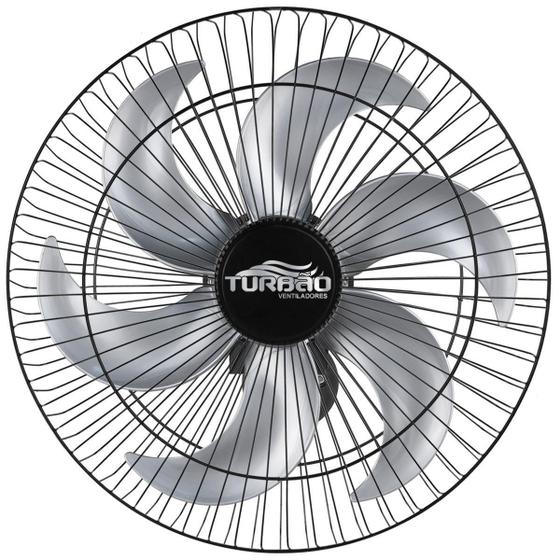 Imagem de Ventilador De Parede Oscilante 50cm Preto/Prata Turbão 130W