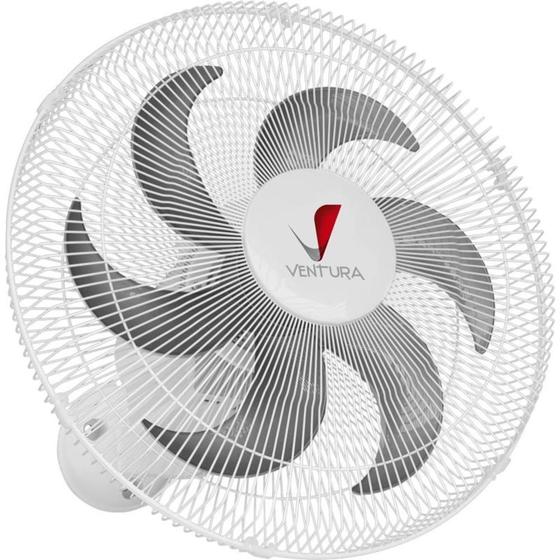 Ventilador De Parede Oscilante 50cm Ventura Branco Grade Aço Menor preço em Ventilador De Parede Oscilante 50cm Ventura Branco Grade Aço