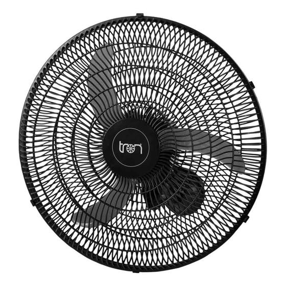 Imagem de Ventilador de Parede Oscilante 60 cm Grade Plástica Preta Tron Bivolt Bivolt