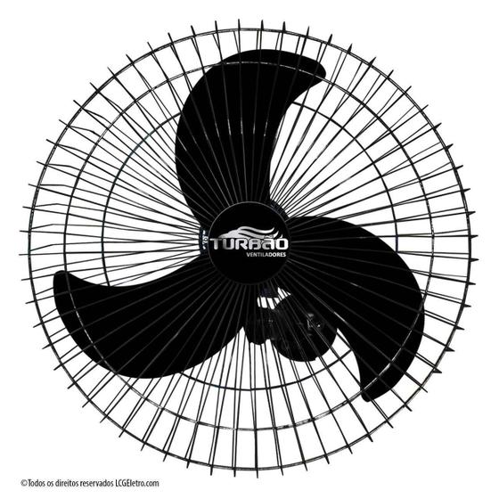 Ventilador de Parede Turbão 60cm Bivolt Preto Oscilante 200w - Turbão Ventiladores Menor preço em Ventilador de Parede Turbão 60cm Bivolt Preto Oscilante 200w - Turbão Ventiladores