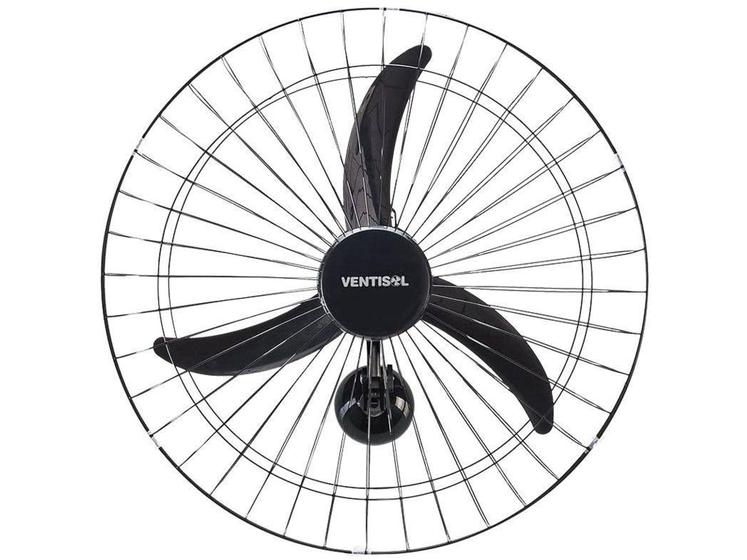 Ventilador de Parede Ventisol New Premium 60cm - 3 Pás 3 Velocidades Preto Menor preço em Ventilador de Parede Ventisol New Premium 60cm - 3 Pás 3 Velocidades Preto