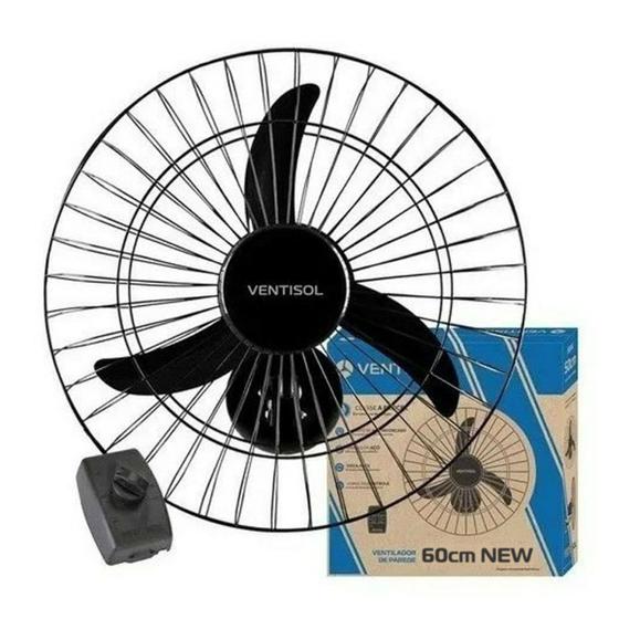 Imagem de Ventilador de Parede Ventisol New Premium 60cm Preto 220V