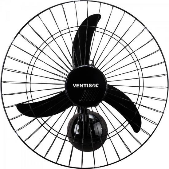 Imagem de Ventilador de Parede Ventisol Oscilante 60cm Aço Preto Bivolt