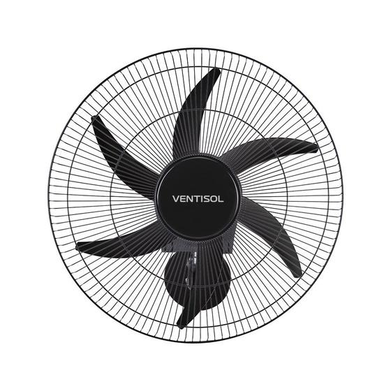 Imagem de Ventilador de parede Ventisol Turbo 6 Steel Osc, 6 pás, 50cm, 200w - Bivolt