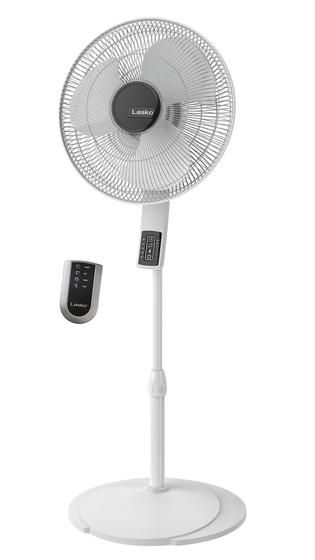 Imagem de Ventilador de pedestal Lasko S16614 oscilando em 4 velocidades com controle remoto de 16 polegadas