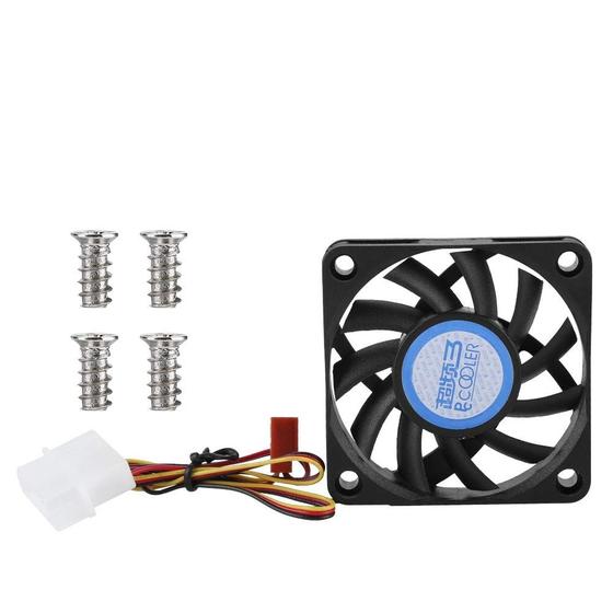 Imagem de Ventilador de Resfriamento CPU Gonetre 6cm - 12V DC - 4/3 Pinos