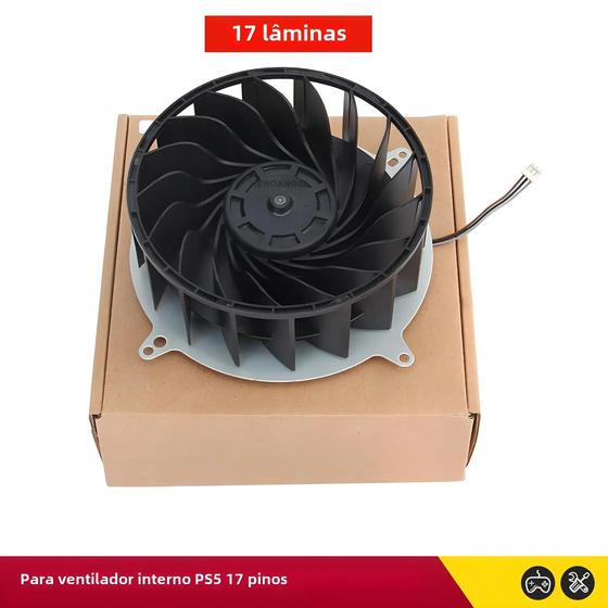 Imagem de Ventilador de Resfriamento PS5 - 17 ou 23 Lâminas - Cooler Interno para Console