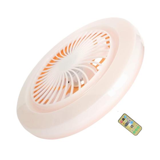 Imagem de Ventilador de Teto 2 em 1 Lâmpada LED Controle Remoto 48W