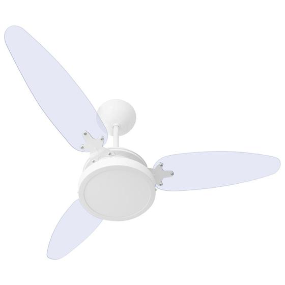 Ventilador De Teto 3 Pás Transparente Luminária Plafon Led Menor preço em Ventilador De Teto 3 Pás Transparente Luminária Plafon Led