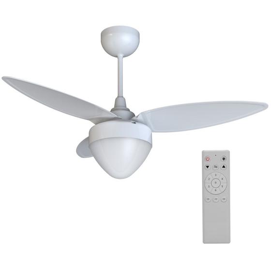Ventilador De Teto Aires Inverter Branco C/ Controle Remoto Ventisol Bivolt Menor preço em Ventilador De Teto Aires Inverter Branco C/ Controle Remoto Ventisol Bivolt