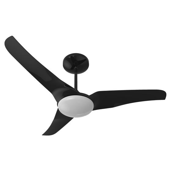 Imagem de Ventilador De Teto Aliseu Slim Preto Com Controle De Parede