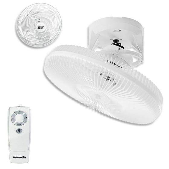 Imagem de Ventilador de Teto com Controle Remoto Orbital 360 Loren Sid 30Cm Branco Bivolt