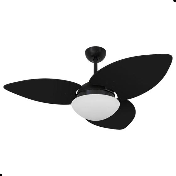 Imagem de Ventilador de Teto Dormamu Nero 3 Pás Preto 220V com Controle