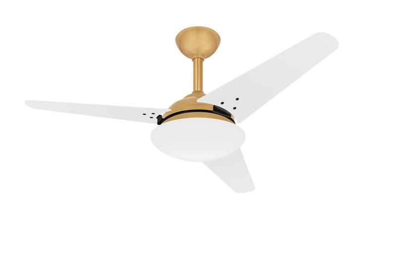 Imagem de Ventilador de Teto Dourado Breeze 3 Pás Potente Ventax 110V