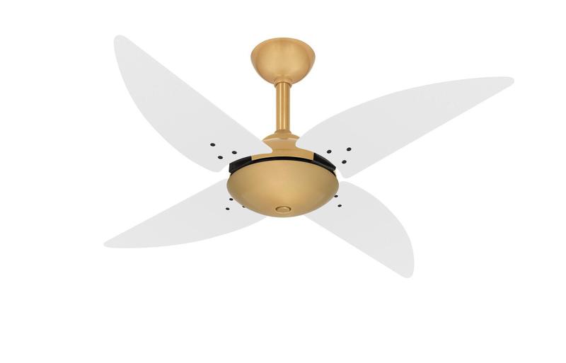 Imagem de Ventilador De Teto Dourado Quad Turbo Sala 4 Pás Ventax 220V