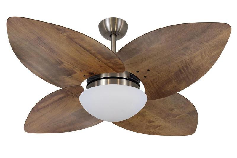 Imagem de Ventilador De Teto Dunamis Bronze 4 Pás Rádica Imbuia 220V