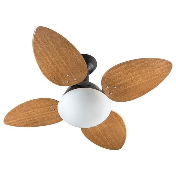 Imagem de Ventilador de teto jet mdf preto fosco 4 pás 127v ventidelta