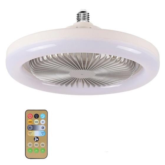 Imagem de Ventilador de Teto LED Ajustável Iluminação e Frescor com Controle