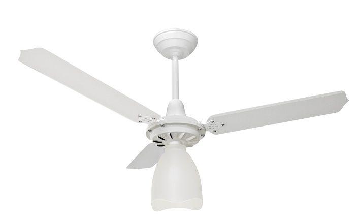 Imagem de Ventilador de Teto Loren-Sid Diplo M2 Lumi Branco 220V com Pás Madeira MDF Brancas 3P00 Ref-711