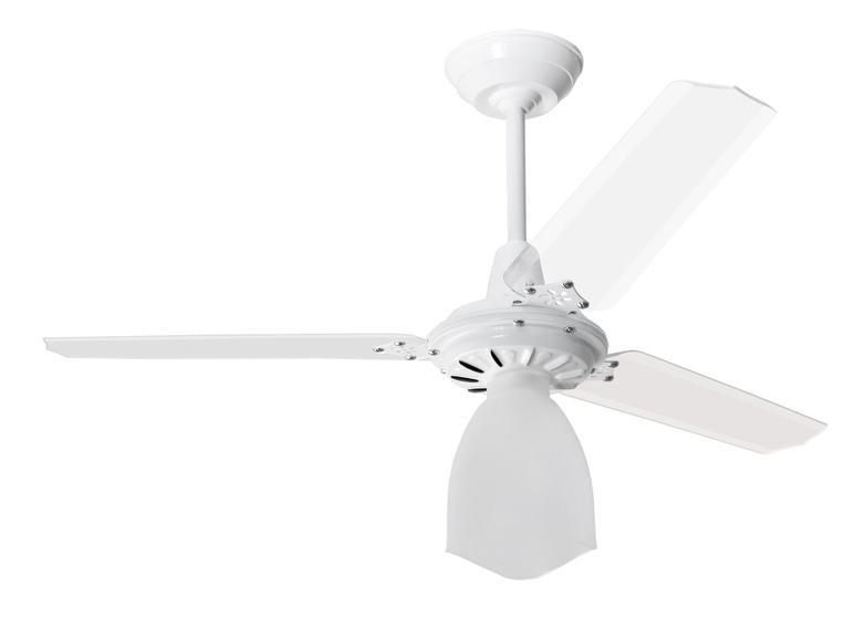 Imagem de Ventilador de Teto Loren-Sid Diplo M3 Lumi Branco 220v com Pás Injetadas Transparentes Ref-420