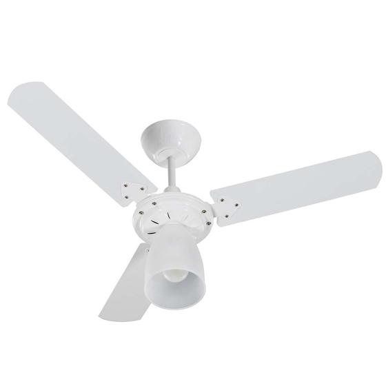 Imagem de Ventilador de Teto Marbela 3 Pás MDF Branco Tron 110V