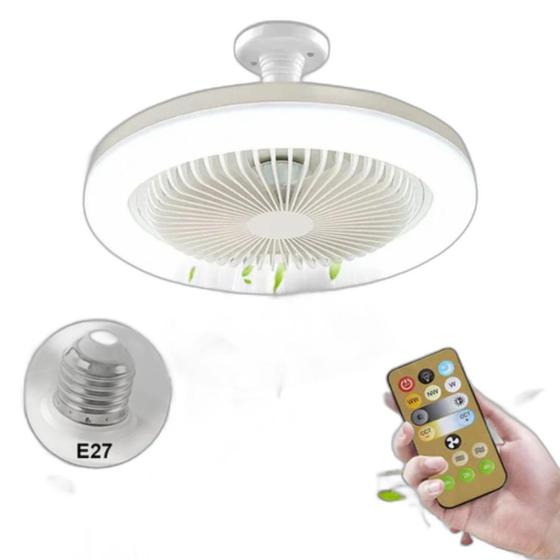 Imagem de Ventilador De Teto Médio Com Luz Led