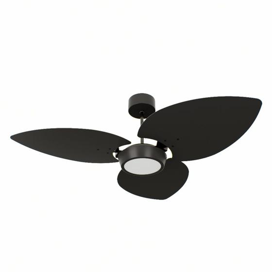 Imagem de Ventilador de Teto Natuvent Dahlia Led 3 Pás Madeira Preto