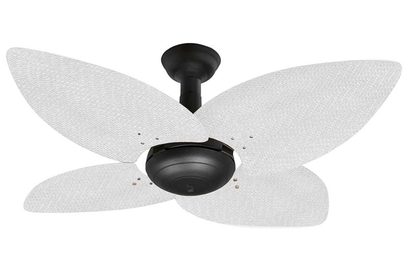 Imagem de Ventilador de Teto Office Jet Aspen Venti-Delta Preto Rattan Branca 110V