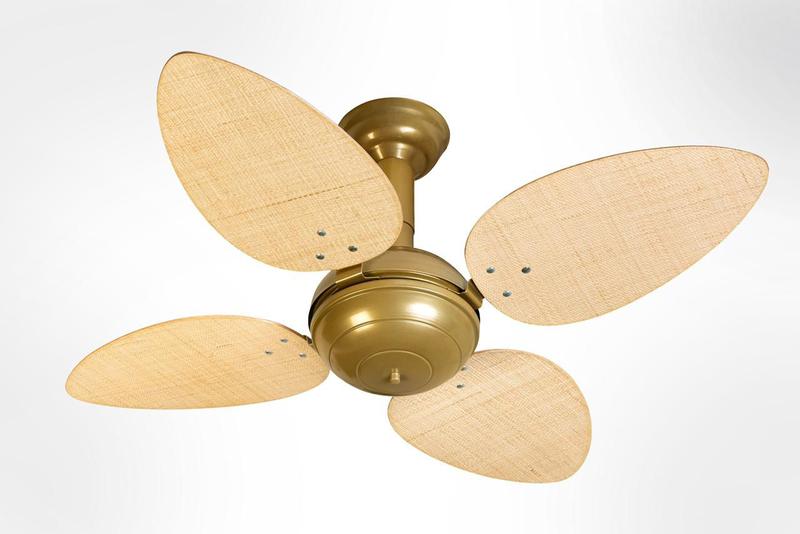 Imagem de Ventilador de Teto Office Jet Pétalo Venti-Delta Gold 4Pás Rattan Natural 220V