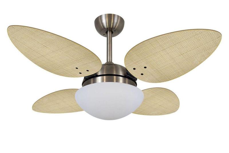 Imagem de Ventilador De Teto Petalo Palmae Bronze 4 Pás Natural 220V