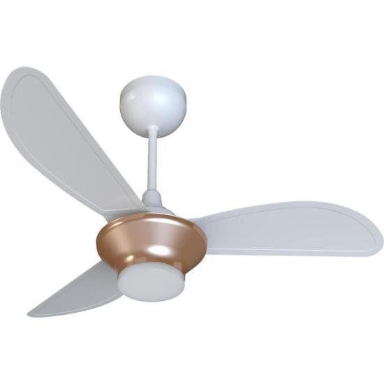 Imagem de Ventilador de Teto Ventisol Mistral 3 Pás Branco/Bronze Bivolt