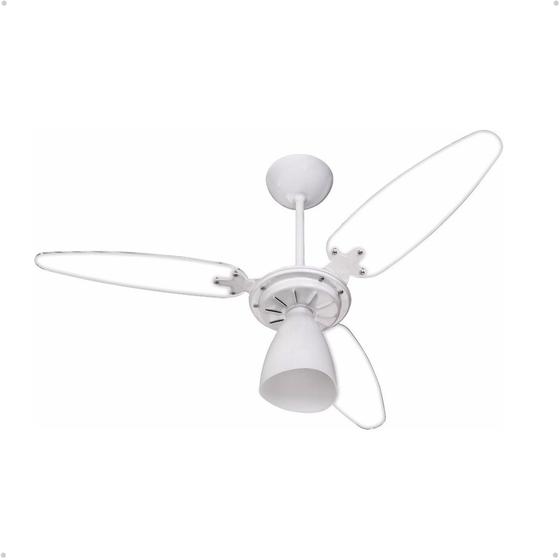 Ventilador de Teto Ventisol Wind Light 127v Branco e Transparente Menor preço em Ventilador de Teto Ventisol Wind Light 127v Branco e Transparente