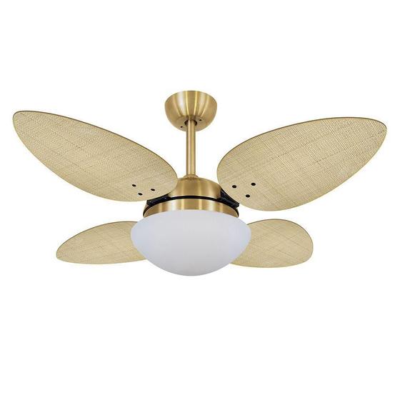 Imagem de Ventilador De Teto Volare Dourado Vd42 4 Pás Natural 110V