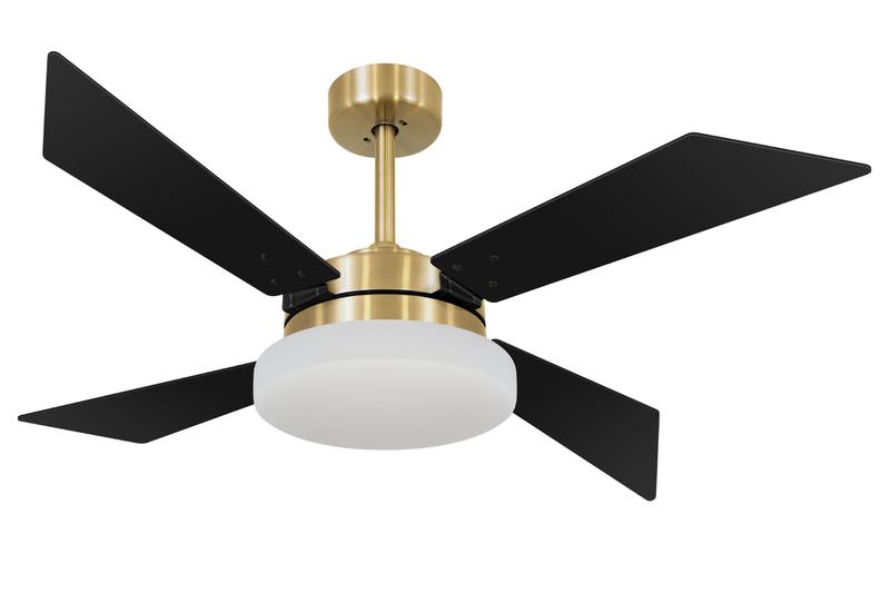 Imagem de Ventilador de Teto Volare Dourado VD50 Tech Preto Luxo 220V