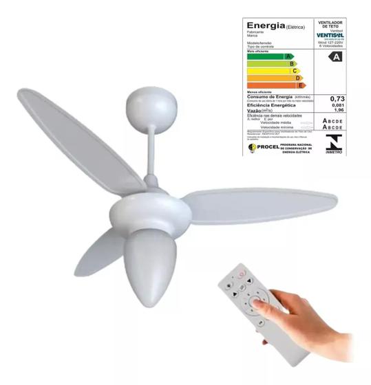 Imagem de Ventilador De Teto Wind Inverter Bivolt Ventisol 