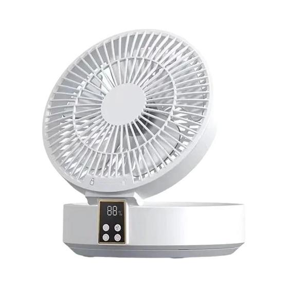 Imagem de Ventilador Dobrável Elétrico Usb Recarregável Portátil Com Controle Remoto Refrigerador De Ar Com