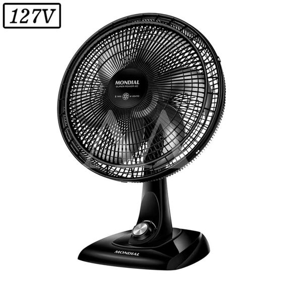 Imagem de Ventilador mondial vsp40b super power 40cm 6 pas 3 vel 127v preto