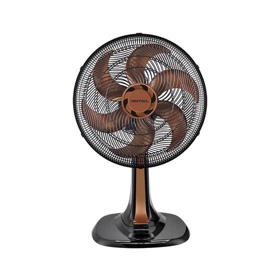 Imagem de Ventilador Osc Mesa Turbo 6P 30Cm Bronze 220V Premium