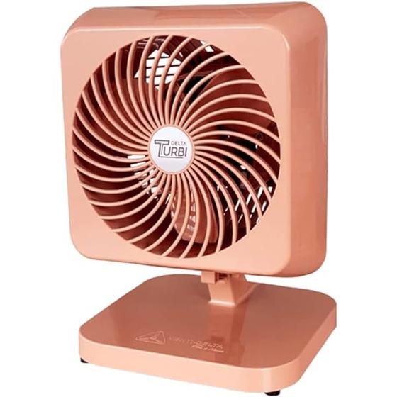 Imagem de Ventilador Oscilante Delta Turbi 127V Mesa Parede Rosa 30cm 130watts