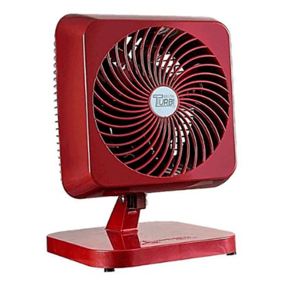 Imagem de Ventilador Oscilante Delta Turbi 127V Mesa Parede Vermelho 30cm 130watts