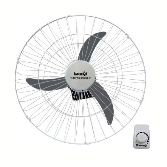 Imagem de Ventilador Parede Tufão Sprint Branc M3 60Cm Bivolt Lorensid