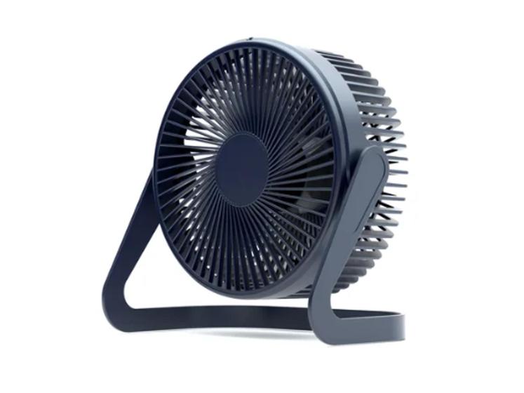 Imagem de Ventilador Pequeno de Mesa Elétrico Silencioso Azul Marinho