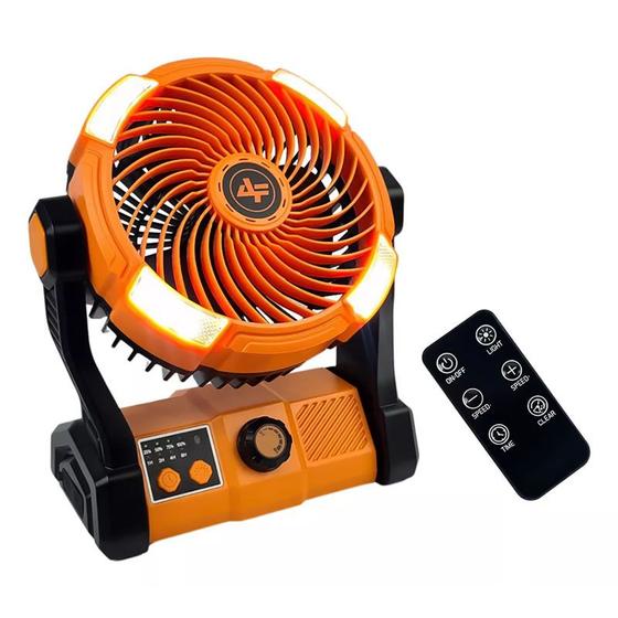 Imagem de Ventilador Portátil Albatroz Com Led + Controle - Hy-8116b