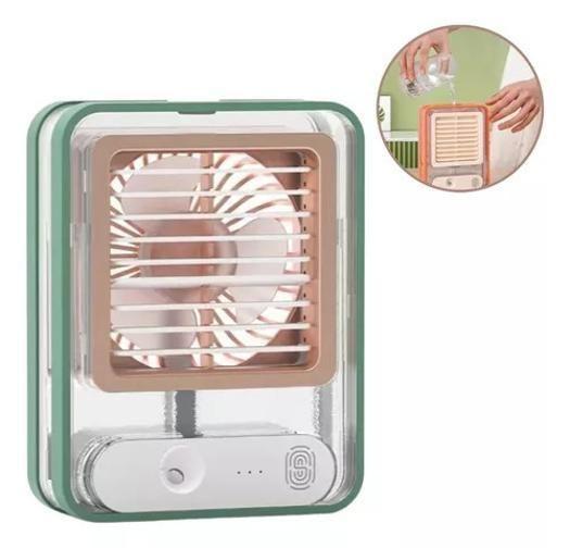 Imagem de Ventilador Portátil com Climatização e Luz LED 600ml USB