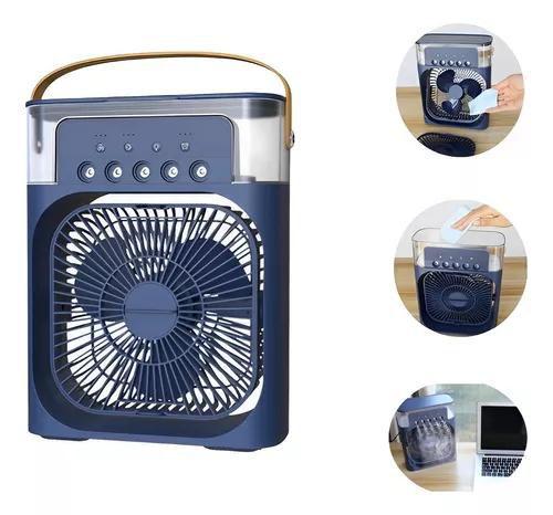 Imagem de Ventilador Portátil Com Iluminação Umidificador Climatizador Ventilador Portátil Com Iluminação Umidificador Climatizado
