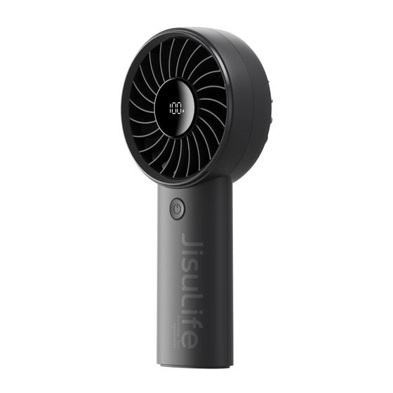 Imagem de Ventilador portátil JISULIFE Life4 com bateria de 5000mAh e display LED