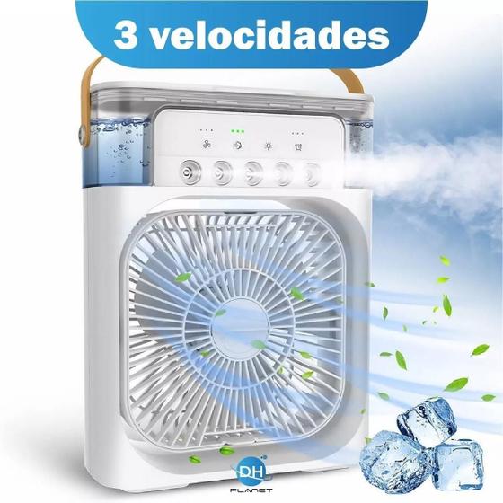 Imagem de Ventilador Portátil Pulverizador Umidificador Aromatizador De Ar Portatil