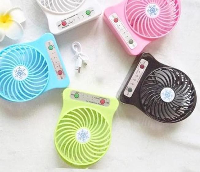 Imagem de Ventilador portátil recarregável 3 velocidades USB