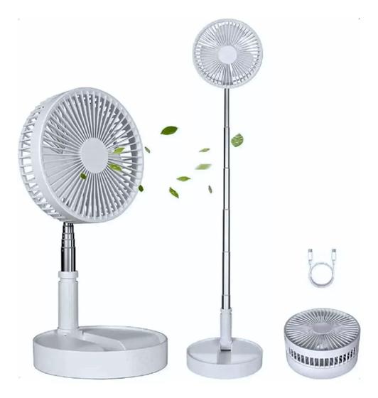 Ventilador Portátil Silencioso Dobrável 7200mah Retrátil Usb Menor preço em Ventilador Portátil Silencioso Dobrável 7200mah Retrátil Usb