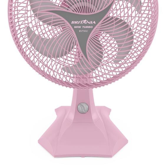Ventilador Rosa Britânia 6 Pás Maxx Force Bvt302 - 110V/127V Menor preço em Ventilador Rosa Britânia 6 Pás Maxx Force Bvt302 - 110V/127V